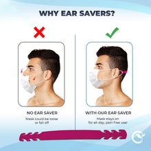 Load image into Gallery viewer, Set of 5 - PU Leather Ear Savers - Mixed | Anti-Slip Extension Hook for Ear Protection | Adjustable, Reusable and Stylish | Hook Buckle Strap Mask Extender Pain Relief