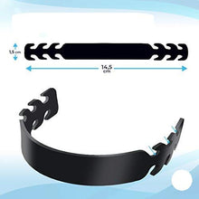 Load image into Gallery viewer, Set of 5 - PU Leather Mask Extenders Ear Savers - Black | Anti-Slip Extension Hook for Ear Protection | Adjustable, Reusable and Stylish | Hook Buckle Strap Pain Relief
