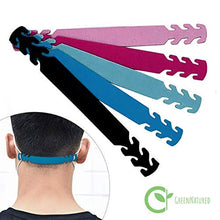 Load image into Gallery viewer, Set of 5 - PU Leather Ear Savers - Mixed | Anti-Slip Extension Hook for Ear Protection | Adjustable, Reusable and Stylish | Hook Buckle Strap Mask Extender Pain Relief
