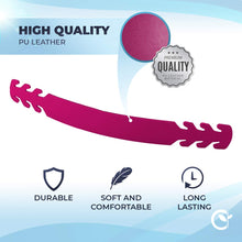 Load image into Gallery viewer, Set of 5 - PU Leather Ear Savers - Hot Pink | Anti-Slip Extension Hook for Ear Protection | Adjustable, Reusable and Stylish | Hook Buckle Strap Mask Extender Pain Relief
