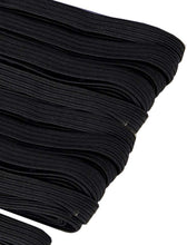 Load image into Gallery viewer, 3mm, 20m | Flat Elastic Cord for Masks - Black | Elastic String, Band, Strap for Sewing, DIY Mask Making, Clothes
