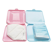 Load image into Gallery viewer, Blue Mask Storage Case, Portable Mask Holder for Face Masks, Plastic Face Cover Storage Box - Dustproof, Safe &amp; Light
